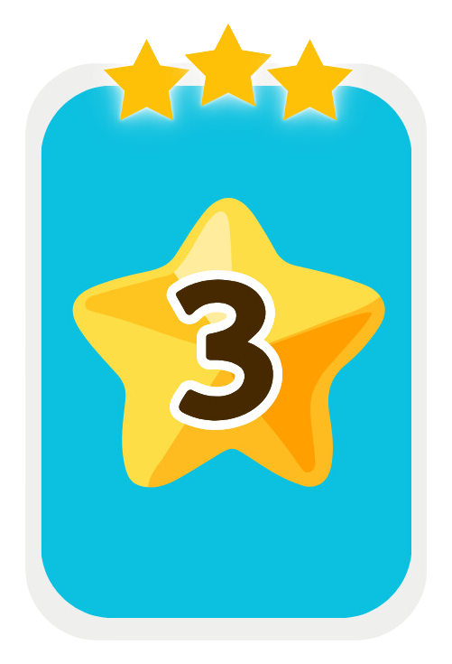 Monopoly 3 Star Stickers