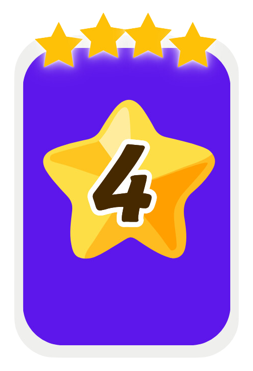 Monopoly 4 Star Stickers